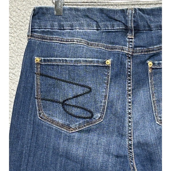 Seven7 Womens 16 Tummyless High Rise Comfortable Stretch Skinny Blue Jean - Picture 11 of 11